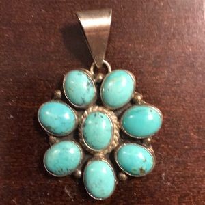 Turquoise Cluster Pendant